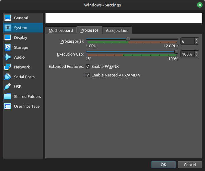 Had to enable the above 2 options to get virtualization working.